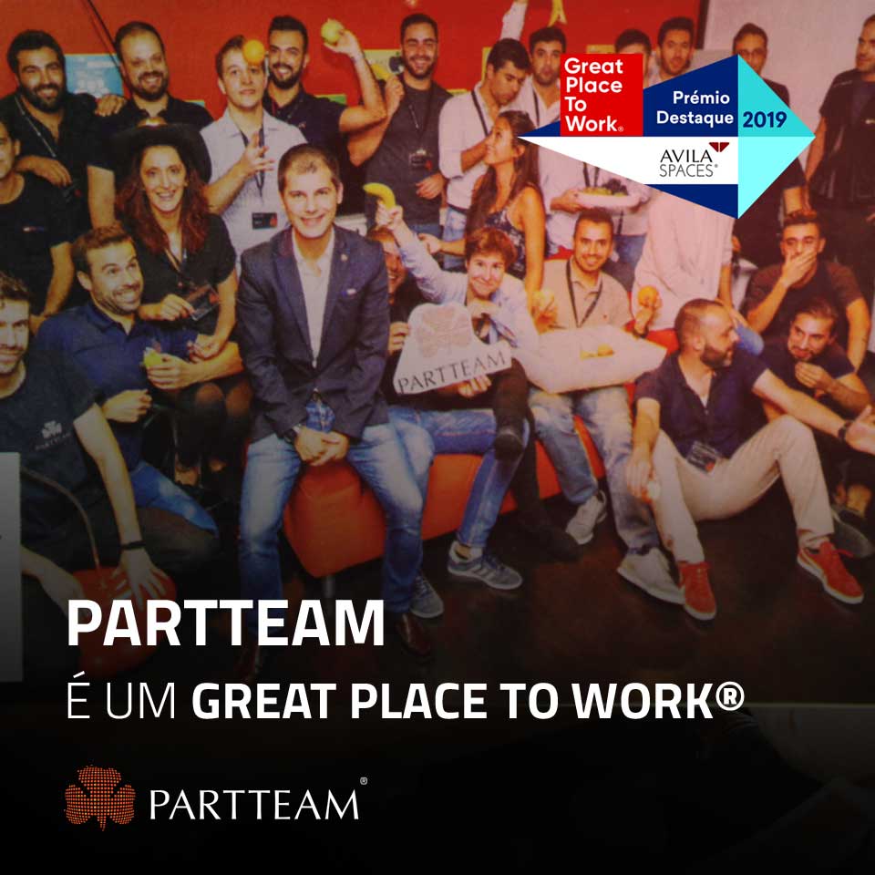 PARTTEAM recebe prémio destaque Great Place To Work 2019