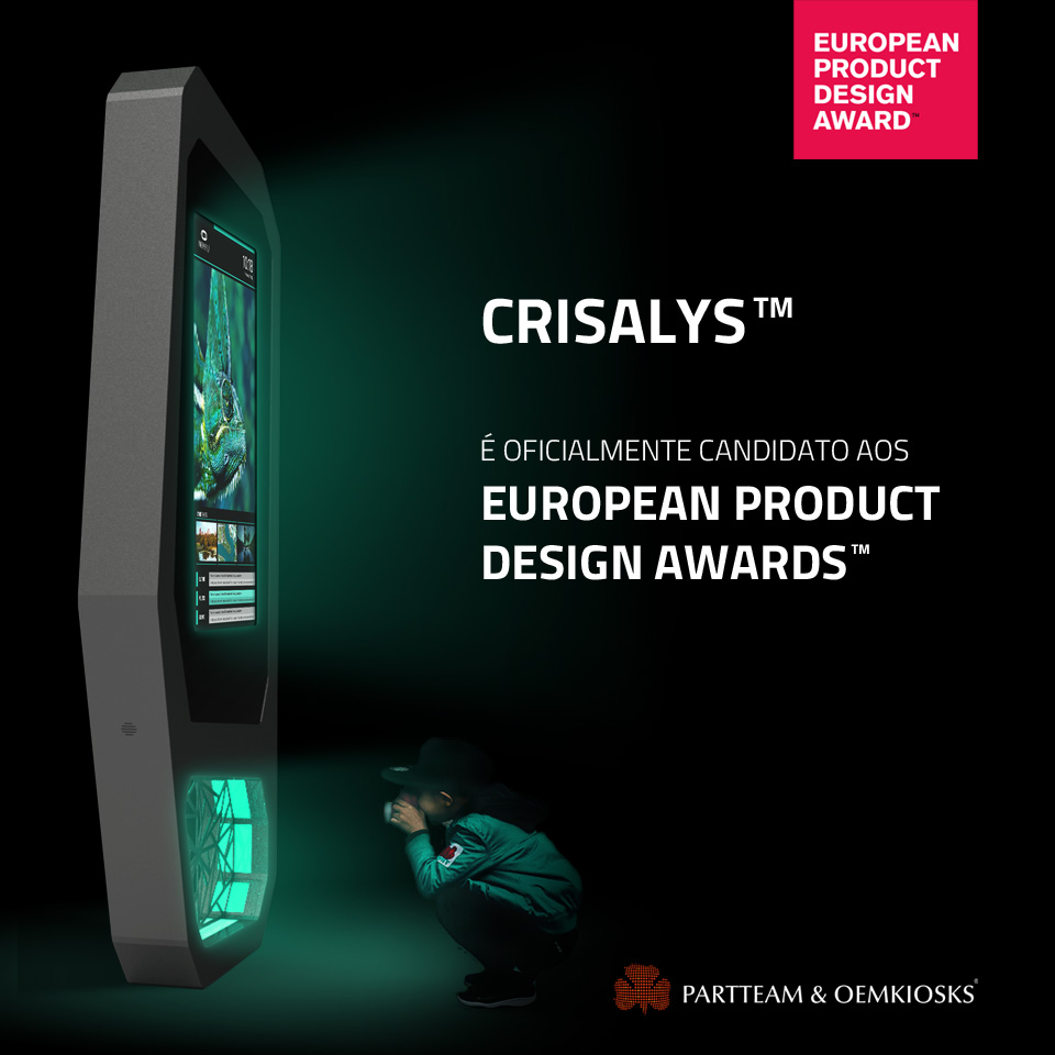CRISALYS é candidato aos European Product Design Awards