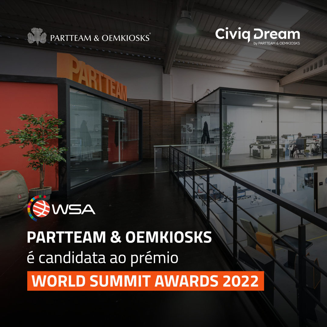A PARTTEAM & OEMKIOSKS é candidata ao prémio WSA 2022