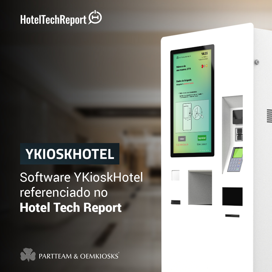 O Software Ykioskhotel da PARTTEAM & OEMKIOSKS é referenciado no Hotel Tech Report