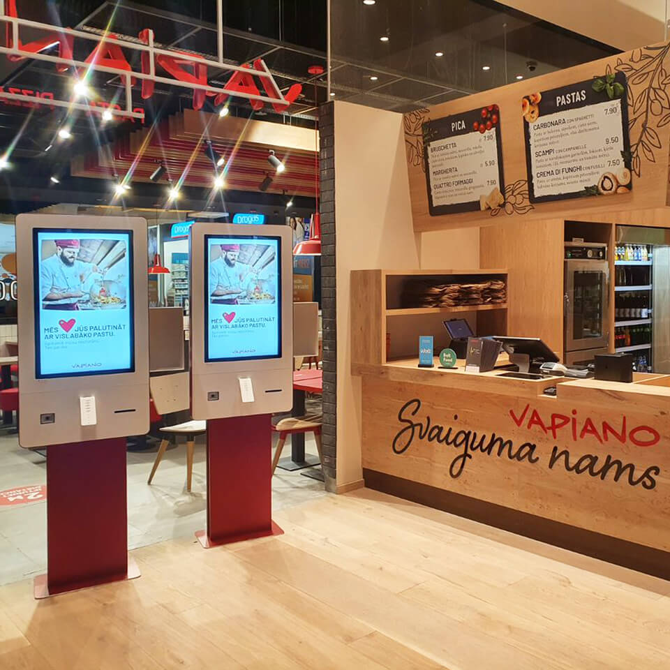 PARTTEAM & OEMKIOSKS contribui para modernização da rede de restaurantes Vapiano com quiosques self-service