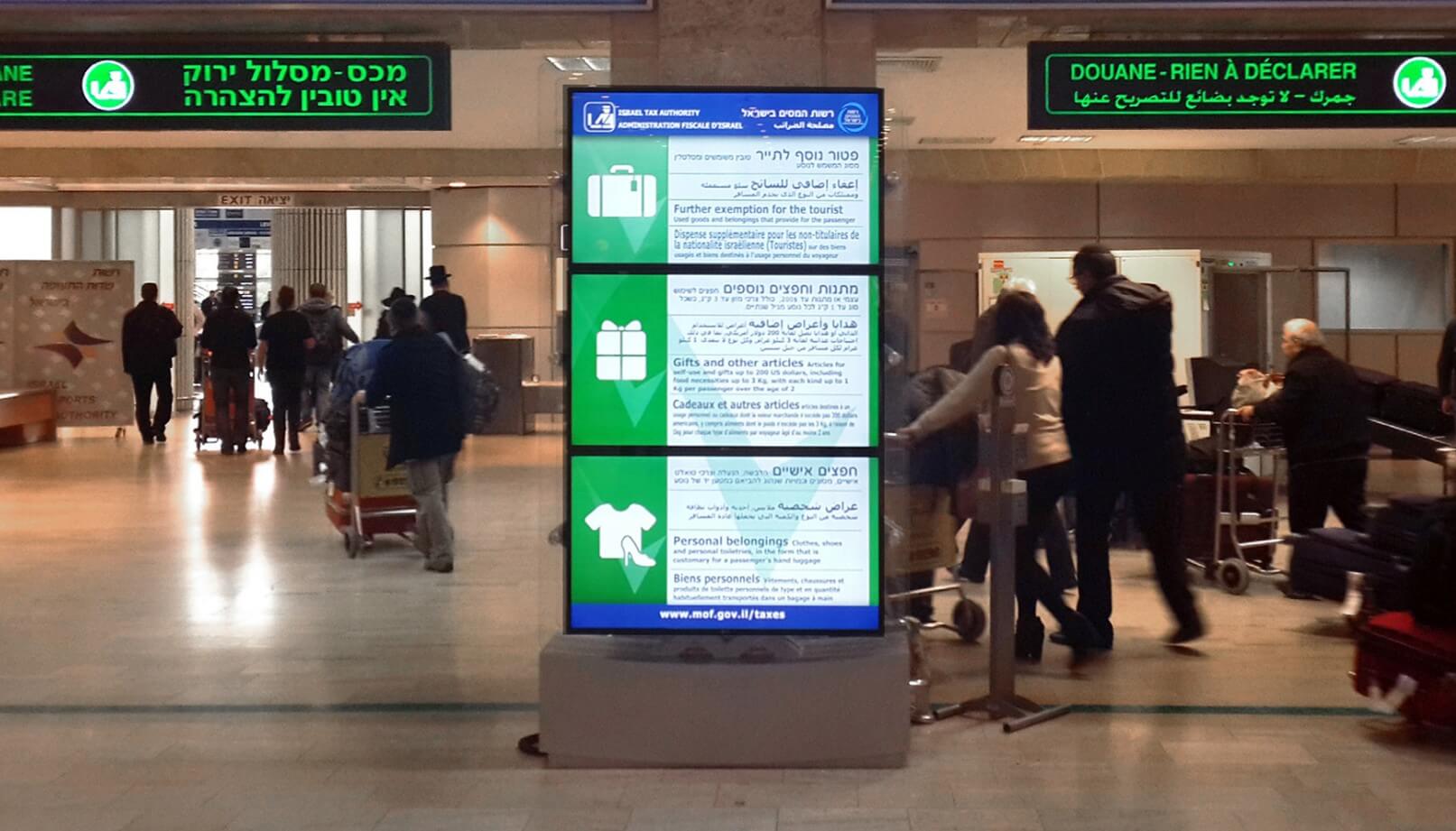 Sinalética digital para Aeroportos